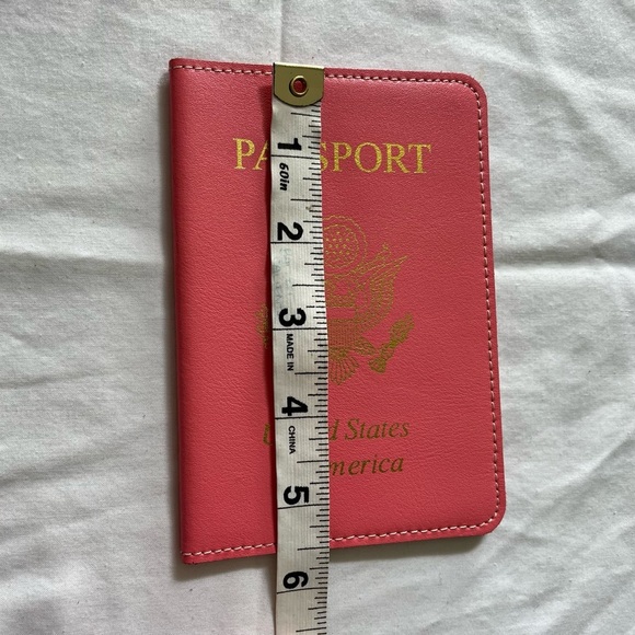 Baekgaard Fun Leather Pink Passport Holder NWOT. - Picture 6 of 6